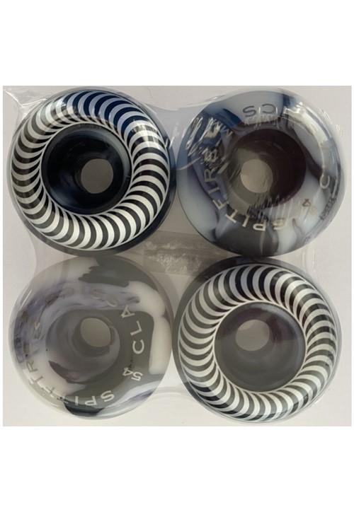 Rodas SpitFire Classics Swirl 99Du 54mm Branco e Preto