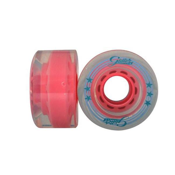 Rodas Traxart Patins Tradicional Glitter 58mm 83a Rosa