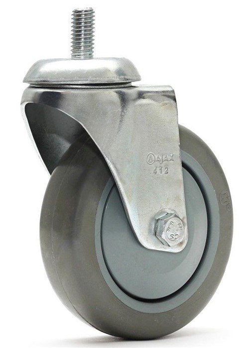 Roda De Alumínio Aro 6” Com Pneu Semi Maciço 2.00x6 Mademil