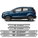 Soleira Platinum Ford Ecosport 2013 A 2020 4 Pçs Prata Sp111
