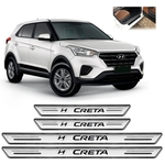 Soleira Platinum Hyundai Creta 2017 a 2020 4 Pçs Prata sp014