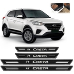 Soleira Platinum Hyundai Creta 2017 a 2020 4 Pçs Preto sp115