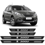 Soleira Platinum Peugeot 2008 2015 a 2020 4 Peças Preto
