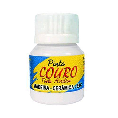 Tinta Pinta Couro Glitter 37ml Branco