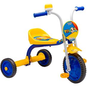 Triciclo Infantil Nathor You 3 Boy com Buzina e Paralama Azul