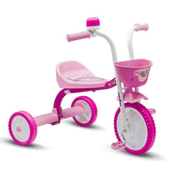 Triciclo 3 Rodas Bicicleta Infantil Menina You3 Girl - Nathor