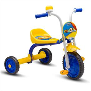 Triciclo You 3 Boy Amarelo/Azul - Nathor - Amarelo-Azul