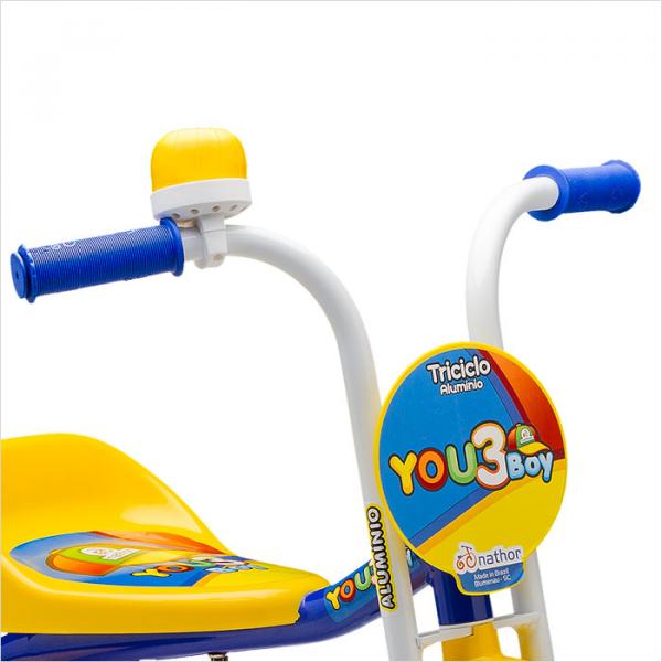 Triciclo You 3 Boy Amarelo/Azul - Nathor