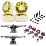 Truck Brutus 139mm + Roda 53mm Black Sheep + Abec 7 + Parafusos