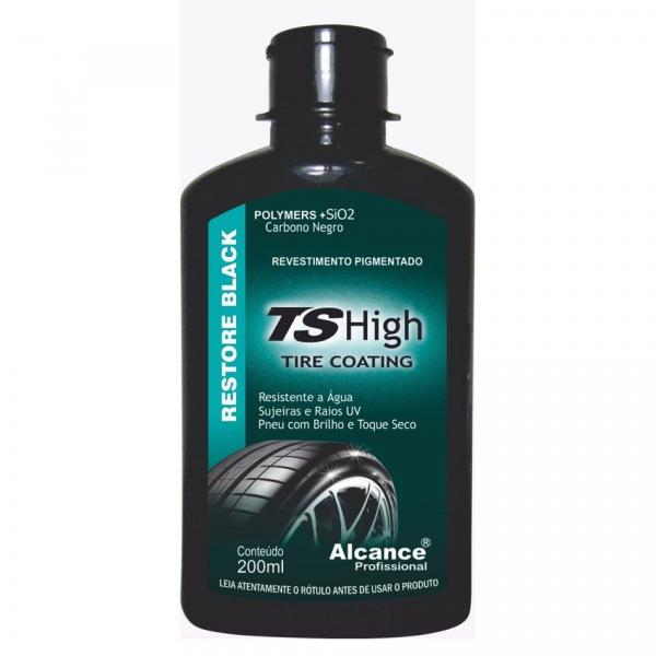 TSHigh Revestimento Pigmentado para Pneus com SiO2 200ml Alcance Profissional