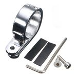 Universal 32mm Universal Chrome Motorcycle Handlebar Mounts Clamp Clock UK