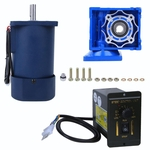 Worm Gear Reducer Motor, 90W Worm Gear Reducer Motor 220VAC Speed ¿¿Controller Kit For Machinery Equipment