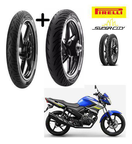 Par Pneus Yamaha Fazer 150 S/ Cam Pirelli