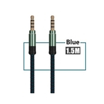 Ficha técnica e caractérísticas do produto 2019 3.5mm AUX AUXILIARY CORD 1.5M/5FT Male to Male Stereo Audio Cable for PC MP3 CAR