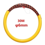 Ficha técnica e caractérísticas do produto 30M 6mm 650KG Cable Push Puller Rodder Conduit Snake Fish Tape