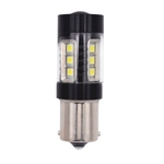 Ficha técnica e caractérísticas do produto 1156 80w 3030 16smd Preto Shell Suave Driving lampada da motocicleta Luz