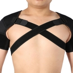 Ficha técnica e caractérísticas do produto 1PC ombro ajustável Suporte Banda de protecção Brace Correção Belt (XL)