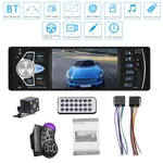 Ficha técnica e caractérísticas do produto 4.1 polegadas HD carro MP5 mãos-livres Bluetooth MP5 Veículo Card Player 4022D Rádio com câmera traseira