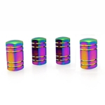 Ficha técnica e caractérísticas do produto 4 Pcs Hexagonal carro colorido do pneu da haste da válvula Cap Tampa Auto Acessórios