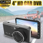 Ficha técnica e caractérísticas do produto 4 \\ '\\' 1080P HD DVR Recorder lente dupla carro traço Cam câmera frontal e traseira G-sensor