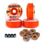 Ficha técnica e caractérísticas do produto 4 Roda Skate Street 53 Mm Black Sheep com Rolamento Espaçador - Laranja