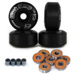 Ficha técnica e caractérísticas do produto 4 Roda Skate Street 51mm Black Sheep Preta Com Rolamentos e Espaçadores