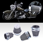 Ficha técnica e caractérísticas do produto  4 x entrada do filtro 52 milímetros Air Cleaner Fit For Kawasaki ZG1000 ZL600 ZX550 Yamaha FZR400 FZX700 XJ900 Suzuki GSX1100F GSXR750