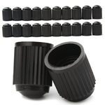 Ficha técnica e caractérísticas do produto  4PC Preto válvula do pneu Plastic Stem Caps Apr26 Drop Shipping