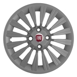 Ficha técnica e caractérísticas do produto 4x Calota Fiat Punto Aro 14 Grafite Emblema Original 011cb