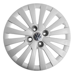 Ficha técnica e caractérísticas do produto 4x Calota Vw Volkswagen Aro 15 Emblema Original 242cp