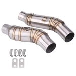 Ficha técnica e caractérísticas do produto 51mm Motorcycle Exhaust Muffler Middle Pipe Connector Slip on For Kawasaki Z1000