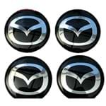 Ficha técnica e caractérísticas do produto 56mm Emblemas Centro Rodas Mazda Mx3 Mx5 Miata 626 Protege