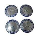 Ficha técnica e caractérísticas do produto 56mm Emblemas Centro Rodas Mercedes Benz Serie C a e S