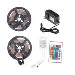 Ficha técnica e caractérísticas do produto 5M RGB 5050 impermeável Faixa de LED SMD luz 24 Key remoto 12V US Kit completa