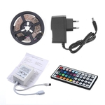 Ficha técnica e caractérísticas do produto 5M RGB 5050 impermeável Faixa de LED SMD luz 44 Key remoto 12V US Kit completa