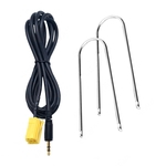 Ficha técnica e caractérísticas do produto 3.5MM Car Jack a ISO 6 pinos do conector Aux Cabo para Fiat Grande Punto