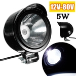 Ficha técnica e caractérísticas do produto 5W 12V-80V Motocicleta Universal LED Spot Fog Light Lâmpada de trabalho à prova d'água (Cor: preto)