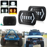 Ficha técnica e caractérísticas do produto 5X7 7X6 H4 55 W LEVOU Farol Hi-Lo Feixe DRL Lâmpada Para Jeep Wrangler Cherokee