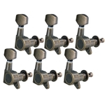 Ficha técnica e caractérísticas do produto 6 Peças 6r Tuning Pegs Tuners Máquina Cabeças Para Guitarra Elétrica Acústica