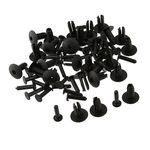 Ficha técnica e caractérísticas do produto 60pcs 6mm Hole Plastic Bumper Bumper Rivet Clip Braçadeira Para BMW E36 E46 E39