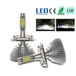 Ficha técnica e caractérísticas do produto 60W 6000LM H4 LED luz do farol do carro do ve¨ªculo Hi / Lo feixe Kit Bulb 6000k Branco