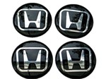 Ficha técnica e caractérísticas do produto 90mm Emblemas Centro Rodas Blk Honda Civic Accord Fit Crv - Esa