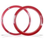Ficha técnica e caractérísticas do produto Aro Vermelho Sobre Roda Aro 15 Polegadas Universal Fixado por Pressão