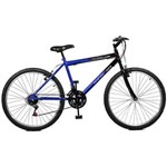 Ficha técnica e caractérísticas do produto Bicicleta 26 Aço Carbono Masculina Ciclone Master Bike - Azul e Preto - Selecione=Azul e Preto