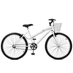 Ficha técnica e caractérísticas do produto Bicicleta 26 Serena Freios V-Brake em Nylon - Master Bike - Branco - BRANCO
