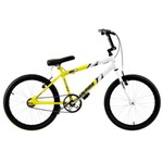 Ficha técnica e caractérísticas do produto Bicicleta Aro 20 Amarela e Branca Aço Carbono Bicolor Ultra Bikes