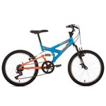 Ficha técnica e caractérísticas do produto Bicicleta Aro 20 com Freio V-Brake STG20-Houston - Azul Claro