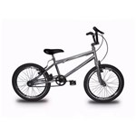 Ficha técnica e caractérísticas do produto Bicicleta Aro 20 Cromada Freios V-brake Modelo Cross Bike