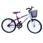 Bicicleta Aro 20 Dalannio Bike F Melissa Violeta com Branco