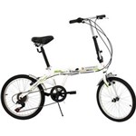 Ficha técnica e caractérísticas do produto Bicicleta Aro 20 Dobrável Aço 6-v Shimano